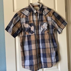 🟫🔵PLAID BUTTON UP🔵🟫